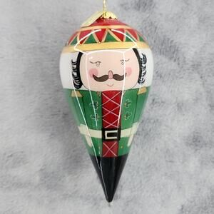Pier 1 2017 Nutcracker tear drop Christmas "Li Bien" Ornament ** NO BOX **